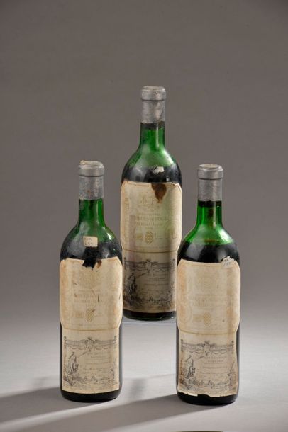 null 3 bouteilles RIOJA Marquès de Riscal 1968 (ea, B) 