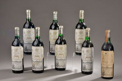null 8 bouteilles RIOJA "reserva", Marquès de Riscal (3 de 2001, 2 de 1995, 2 de...