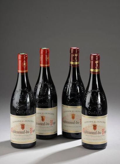 null NON VENU 4 bouteilles CHÂTEAUNEUF-DU-PAPE Domaine de la Roncière (2 de 2012,...