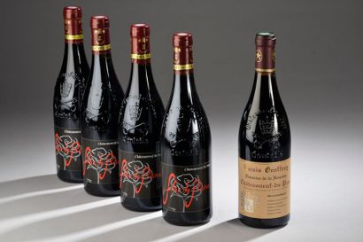null 5 bouteilles CHÂTEAUNEUF-DU-PAPE Domaine de la Roncière (4 Flor de Ronce, 2...