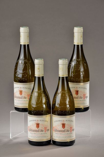 null 4 bouteilles CHÂTEAUNEUF-DU-PAPE blanc, Domaine de la Roncière 2015