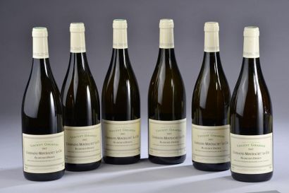 null 6 bouteilles CHASSAGNE-MONTRACHET "Blanchots Dessus 1er cru", V. Girardin 2...