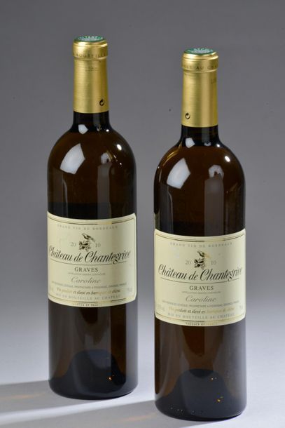 null 2 bouteilles CH. CHANTEGRIVE, "cuvée Caroline", Graves 2010