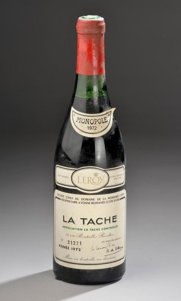 null 1 bouteille LA TÂCHE, DRC 1972 (es, à peine TLB) 