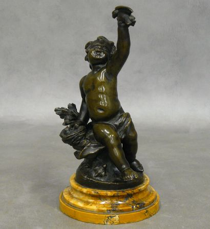 BOUCHER BOUCHER François (1703-1770) d'après : amour aux oiseaux et au nid, une statuette... Gazette Drouot