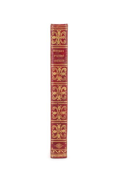 André-Marie de CHENIER OEuvres complètes. Paris, Foulon et Cie, Baudouin, 1819. In-8,...