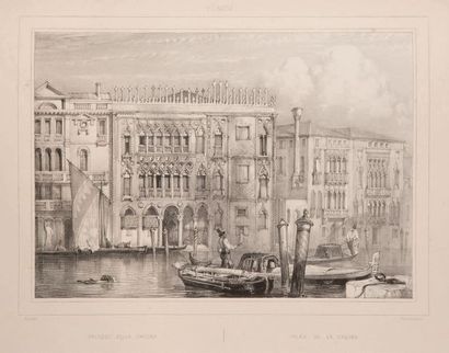Adolphe ROUARGUE Venise, Les Principaux Monuments dessinés d'après nature... Paris,...