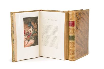John MILTON Le Paradis perdu. Paris, Defer de Maisonneuve, 1792. 2 volumes grand...