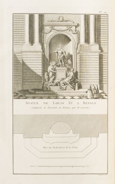 Pierre PATTE Monumens érigés en France à la gloire de Louis XV,... Paris, l'auteur,...