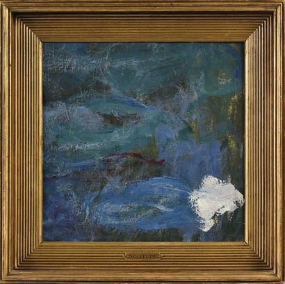 Claude MONET(1840-1926) (Attribué à) Water lilies, fragment
Oil on canvas.
On the...