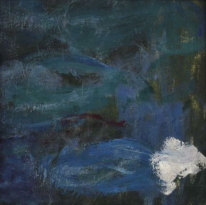 Claude MONET(1840-1926) (Attribué à) Water lilies, fragment
Oil on canvas.
On the...