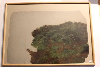 Gilles-François-Joseph CLOSSON (Liège 1796-1852) Paysage aux rochers
Huile sur papier
19,5...