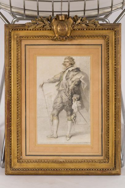 Richard COSWAY (1742-1821) Portrait of the Prince of Wales, future Georges IV Watercolour,...