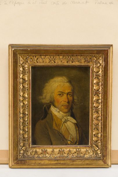 Ecole française de la fin du XVIIIe siècle, entourage de Louis Léopold BOILLY Portrait...