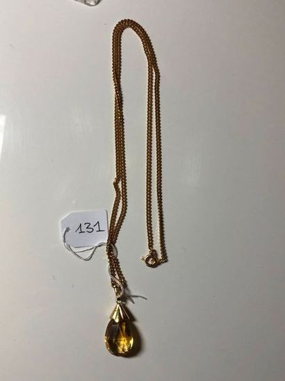 18K (750) (750) (750) yellow gold pendant...