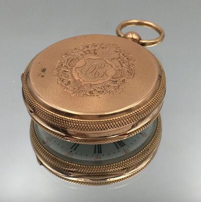 Pocket watches in pink gold (750 thousandths)...