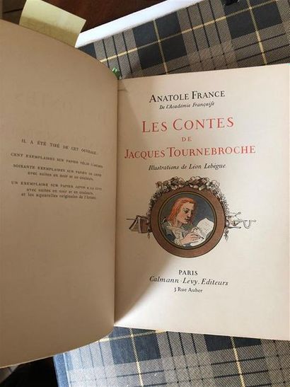 null Anatole FRANCE.
"Les contes de Jacques Tournebroche"