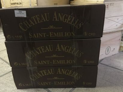 6 bouteilles CH. ANGELUS, 1° Grand cru St-Emilion...