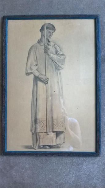 null Alexandre CABANEL (1823-1889)
Le moine 
dessin
