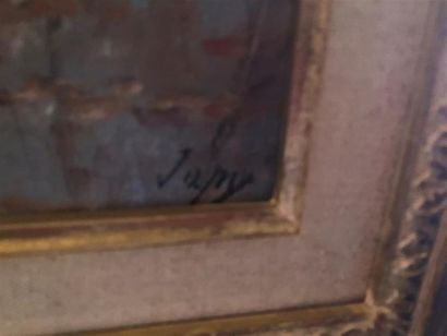null Louis aimé JAPY (1840-1916)
Paysage lacustre
Huile sur toile
Signée en bas à...