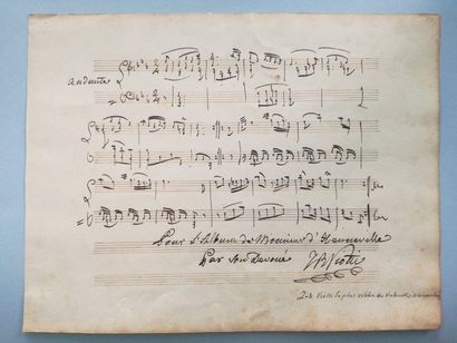 Giovanni Battista Viotti Manuscrit musical original de la plume du célèbre violoniste...