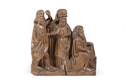 null Element of a walnut altarpiece representing the visit of the Magi.
Southern...