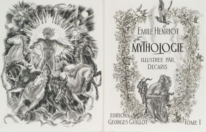Emile Henriot Mythologie des anciens grecs et romains. Paris, Georges Guillot, 1955....