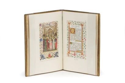 null BOOK OF HOURS from the 19th century. S.l.n.d. (circa 1890). In-8, brown morocco,...