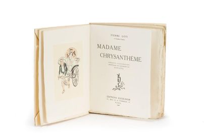 PIERRE LOTI Madame Chrysanthème. Paris, Excelsior, 1926. Petit in-4, broché.
Monod,...