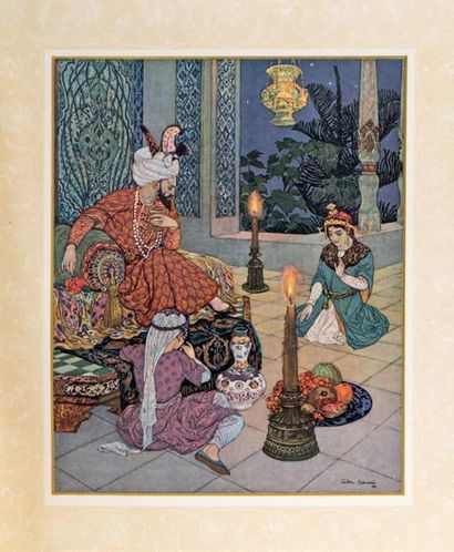 null The BOOK OF A THOUSAND NIGHTS AND ONE NIGHT. Paris, Piazza, 1926-1932. 12 volumes...