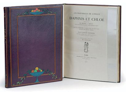 LONGUS Les Pastorales de Longus, ou Daphnis et Chloé. Paris, Vollard, 1902. 2 volumes...