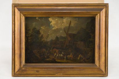 null FLAMANDE School of the XVIIIth century Skirmish

scene Canvas
29 x 43 cm
 