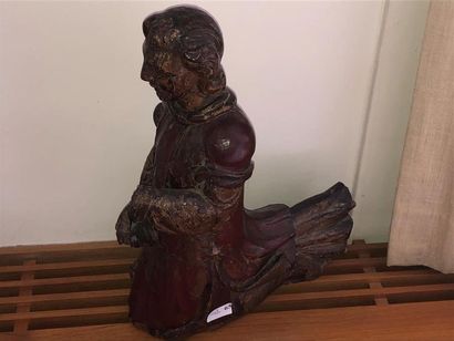 null Wooden statue representing an angel.
Traces of polychromy
17th century
(Accidents...