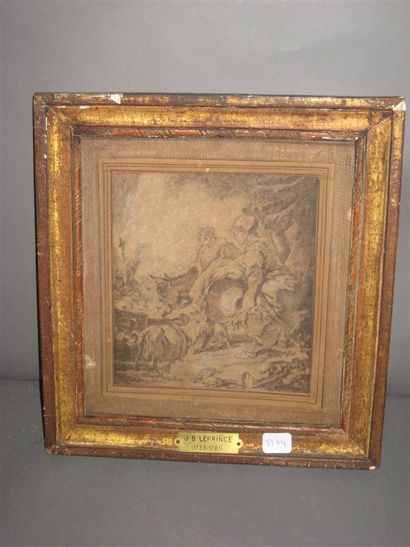null Lavandière et chèvre

d'après une gravure de Leprince

16,5 x 16 cm
