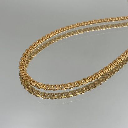 null NECKLACE "chain" in yellow gold (750). 
 Length : 49,5 cm. Weight : 22,2 g....