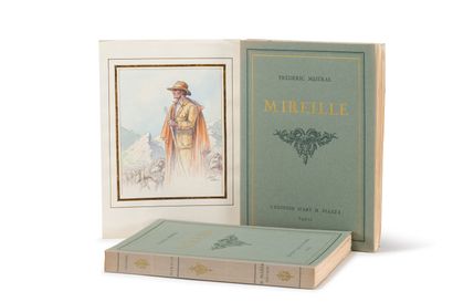 Frédéric MISTRAL. Mireille - Mirèio. Paris, Piazza, 1923. 2 volumes in-8, brochés,...