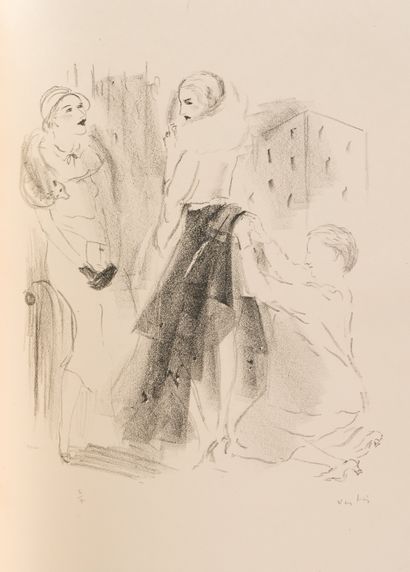 Marcel VERTÈS. Dames seules. Paris, Godefroy, 1932.
In-folio, reliure avec larges...
