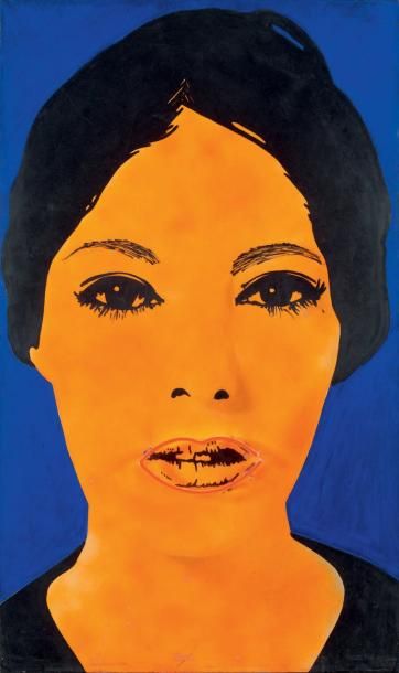Elaine STURTEVANT (née en 1930) Raysse, peinture à haute tension, 1968-1969 Acrylique...