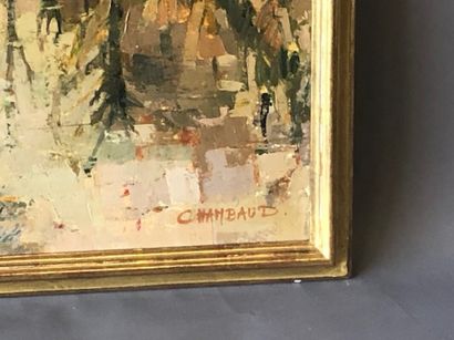 null Hélène CHAMBAUD (XXème siècle)

La mare

Huile sur toile signée en bas à droite

73,5...