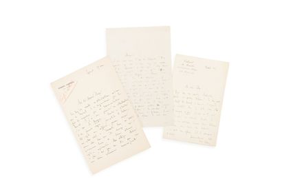 null FERRY (Jules) (1832-1893) 

3 L.A.S. Epinal and (s.l.n.d.). 2 pp. and 2 half-pages,...