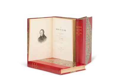 null STENDHAL. Le Rouge et le noir. Paris, Conquet, 1884. 3 volumes in-8, demi-maroquin...