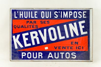 null KERVOLINE, L'huile qui s'impose pour autos.

Émaillerie Japy, vers 1935.

Plaque...
