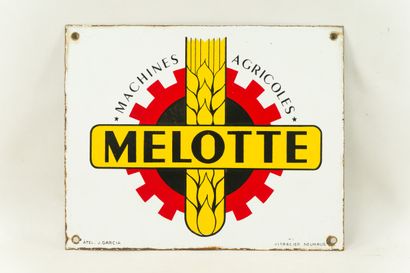 null MELOTTE Machines agricoles.

Émaillerie Vitracier, vers 1960.

Plaque émaillée...