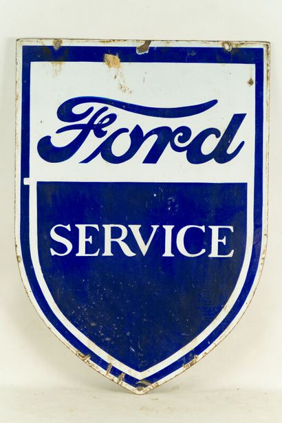 null FORD Service (Automobiles).

Sans mention d'émaillerie, vers 1950.

Plaque émaillée...
