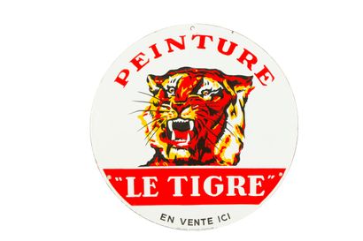 null LE TIGRE PEINTURE.

Émaillerie Alsacienne Strasbourg, vers 1955.

Plaque émaillée...