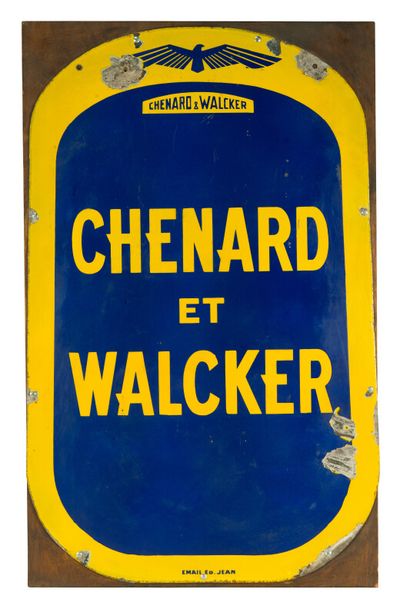 null CHENARD et WALCKER (Automobiles).

Émaillerie Edmond Jean, vers 1930.

Plaque...