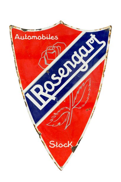 null ROSENGART Automobiles, Stock.

Sans mention d'émaillerie, vers 1930.

Grande...