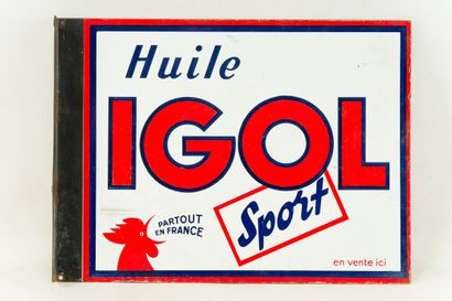 null IGOL Huile (Automobile).

Émail Art France, vers 1950.

Plaque émaillée rectangulaire...