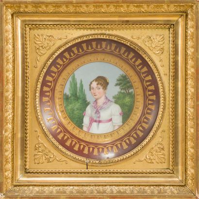 MARUNET (actif au début du XIXe siècle) Portrait de Madame Chaumont
Peinture sur...