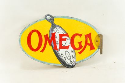 null OMEGA (Horlogerie).

Émaillerie Alsacienne Strasbourg, vers 1930.

Plaque émaillée...